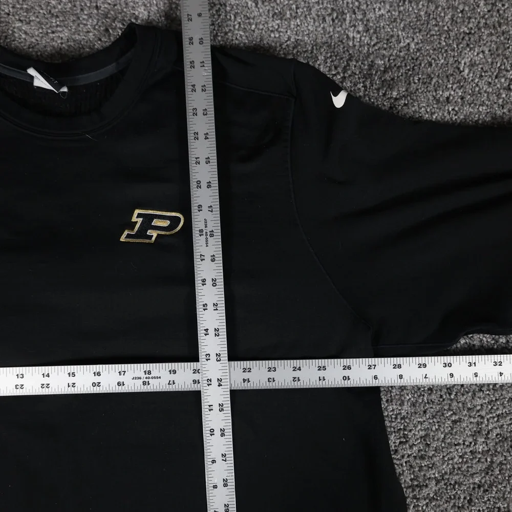 Nike Dri-Fit Purdue Boilermakers Crewneck Sweatshirt Men's 3XL Black Thermal